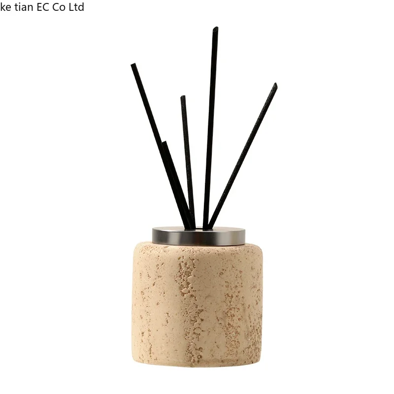 Wabi-sabi Wind Tunnel stone aroma bottle empty bottle light luxury hotel bathroom aroma diffuser perfume home decoration