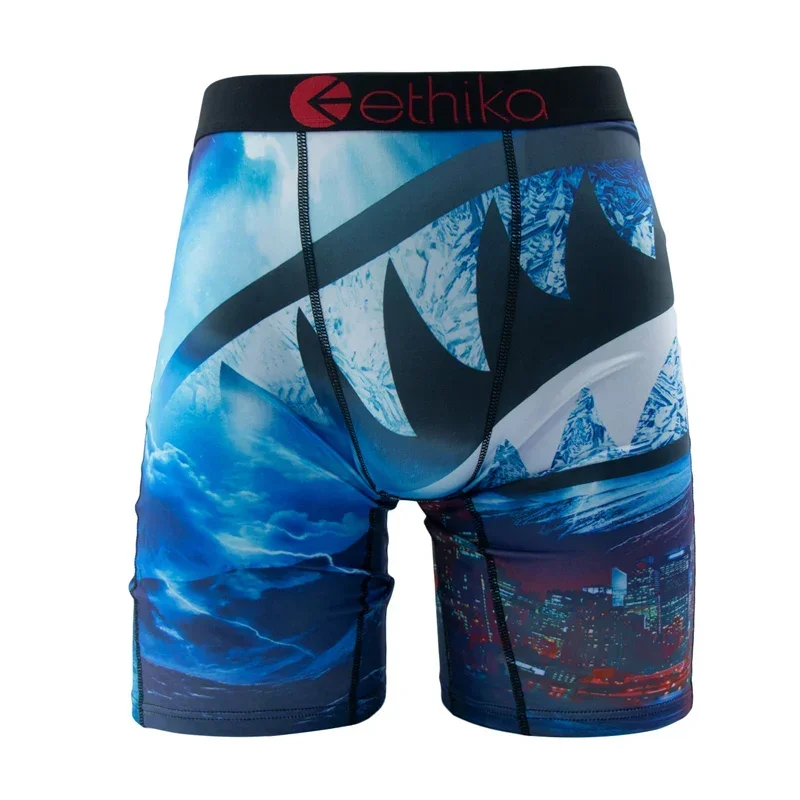 ETHIKA Men Underwear Boxers Fashion Printed Male Panties Lingerie Men Underpants Boxershorts Trunks Plus Size Breathable 4