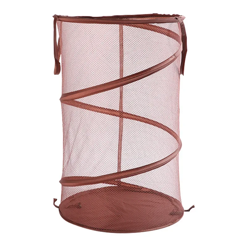 Large Oxford Foldable Dirty Cloth Basket Convenient Floor standing Mesh Breathable Handheld Cloth Foldable Storage Basket 6
