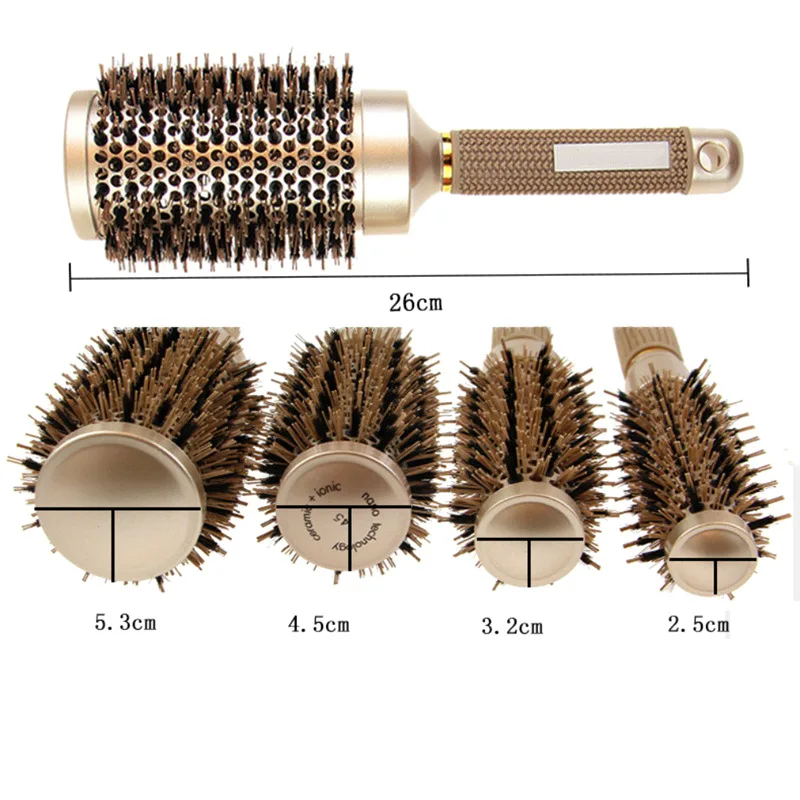 Professional Hairdressing Brushes Salon Curling Roll Comb Set Hair Dryer Brush For Womens Hair Supplies Barbershop Accessories 2