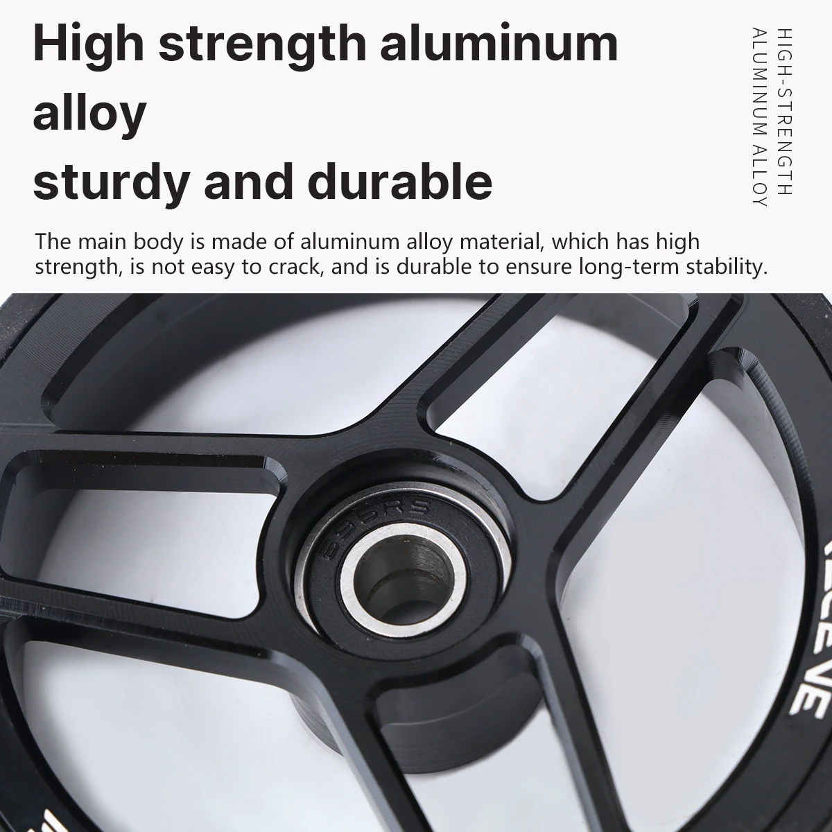 RECEVE 68MM Folding Bike Easywheel Bicycle Large Easy Wheel Titanium alloy screws Sealed 2 Bearing Pushing Wheels For Brompton