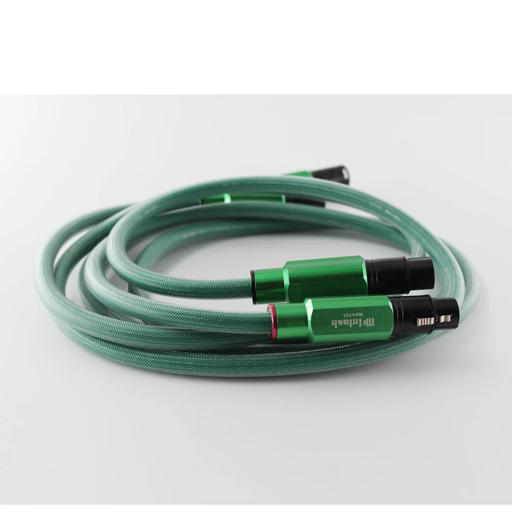 Mcintosh 4N Copper XLR Balance Cable with Green Plug HiFi Audio Line images - 6