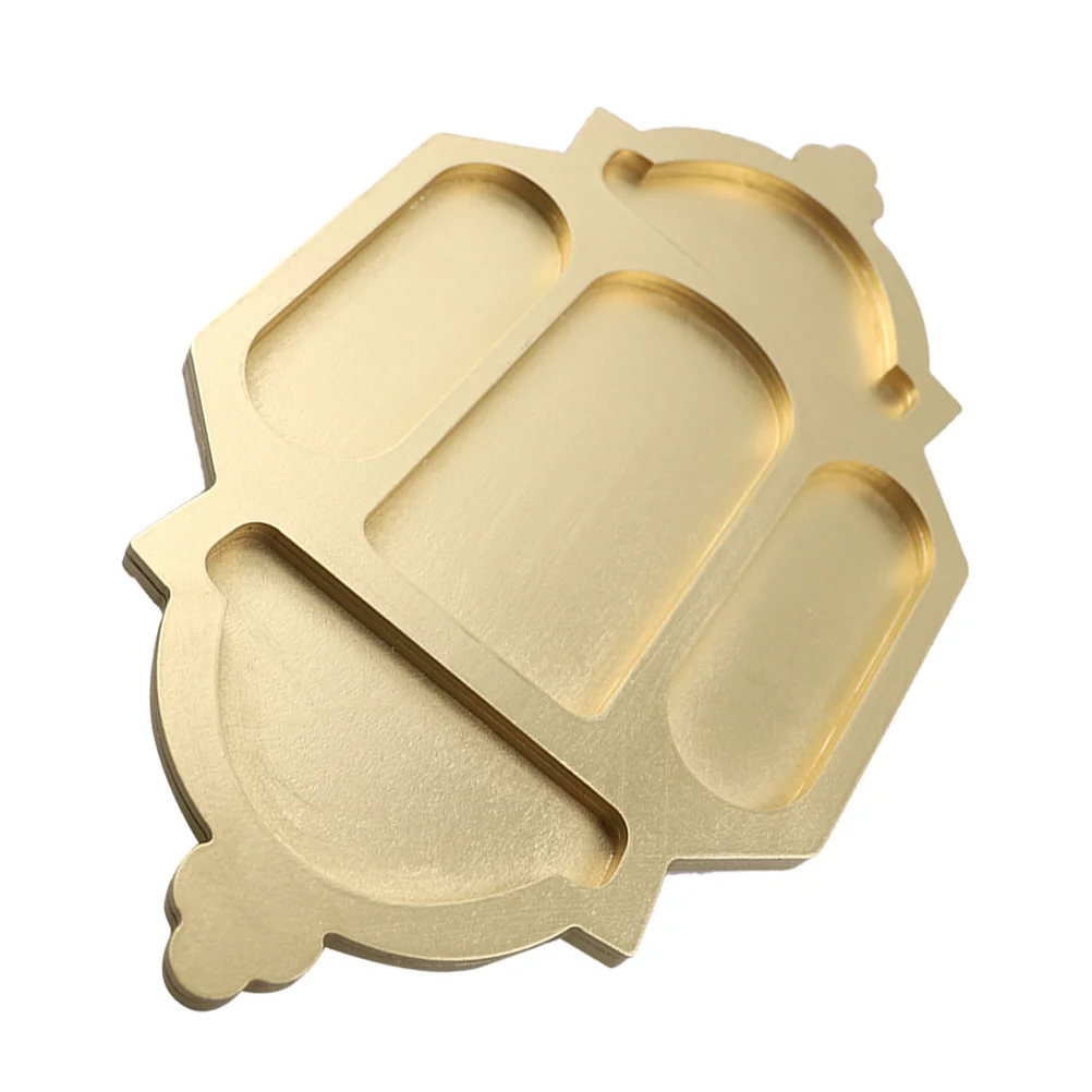 

Ramadan Wooden Tray Eid Compartment Snack Storage Plate Eid Food Serving Tray