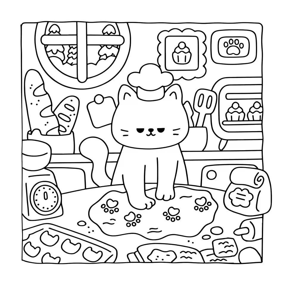 Cat Life Coloring Book 3