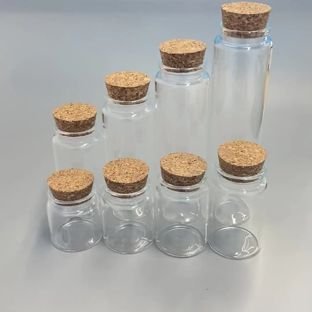 Lot De 40 Petites Bouteilles En Verre Avec Bouchons Liège - 100ml - DIY, Cadeaux, Stockage Alimentaire