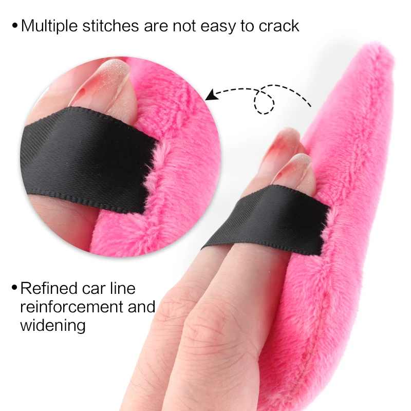 1/3/6Pcs Triangle Powder Puff Facial Smooth Sponge Beauty Cosmetics Washable  Mini Plush Powder Puff Lightweight Makeup Tools 3