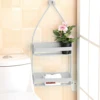 1/2Pcs Hanging Shower Caddy 2 Layers Bathroom Storage Shower Organizer Holder Houseware Supplies Accessory for mugs Shampoo Soap 2
