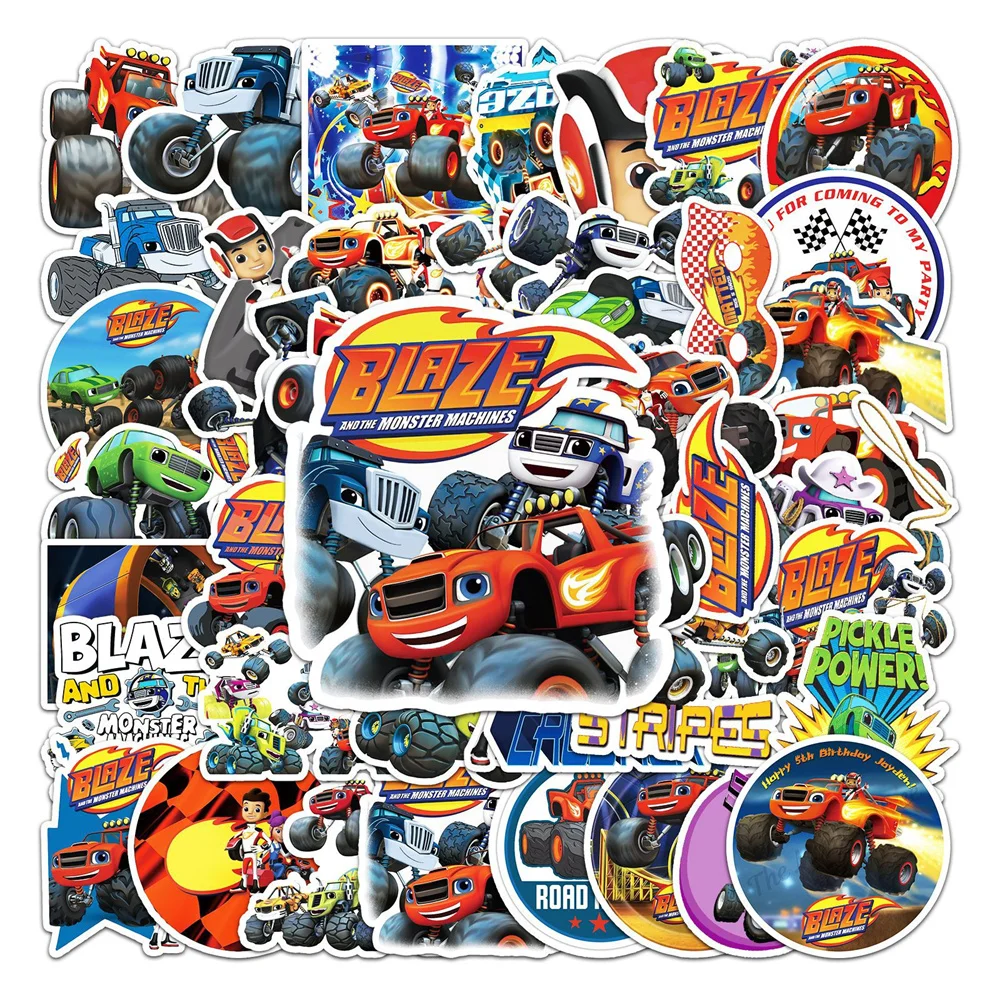 10/30/50PCS New DIY Tornado Chariot Stickers Cartoon Creative Anime iPad Desk Luggage Car Guitar Decoration Waterproof Wholesale 10 30 50pcs new diy blippi sticker cartoon creative anime ipad computer luggage guitar notebook decoration waterproof wholesale