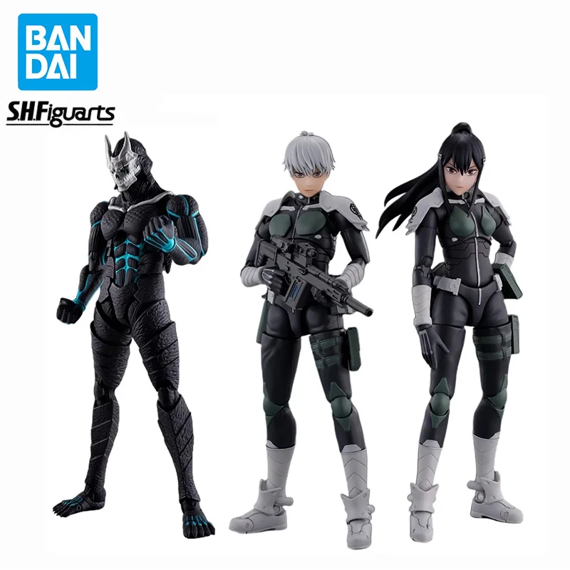 

Original BANDAI SHF Kaiju No.8 Gender Mina Ashiro KAFKA HIBINO PVC Anime Figure Action Figures Model Toy