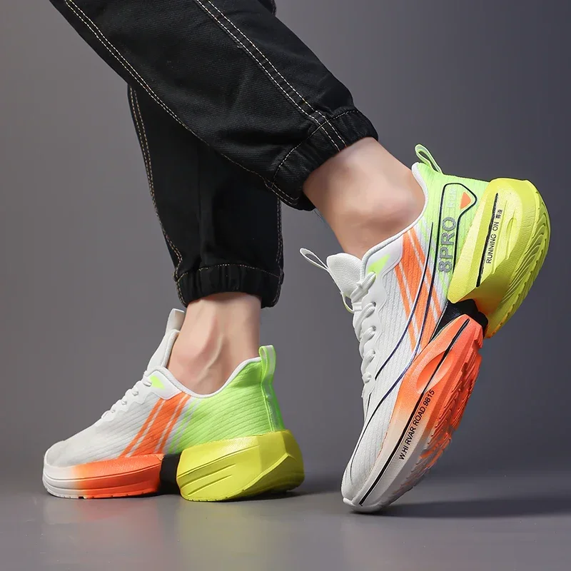 Cushioning Running Shoes for Men Breathable Lightweight Comfortable Nonskid Speciality Sneakers Outdoor Athletic Male Sneakers