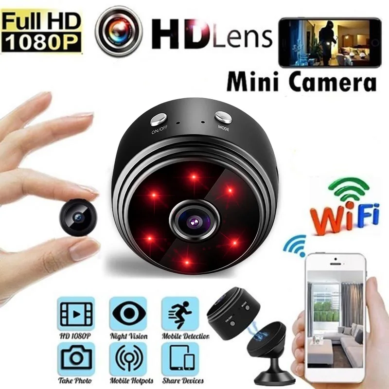 A9 Mini Telecamera Wifi Camera 1080P Hd Mini Registratore Wireless Mini Telecamera Videocamera Di Sorveglianza Videoregistratore Telecamera Di Sicurez