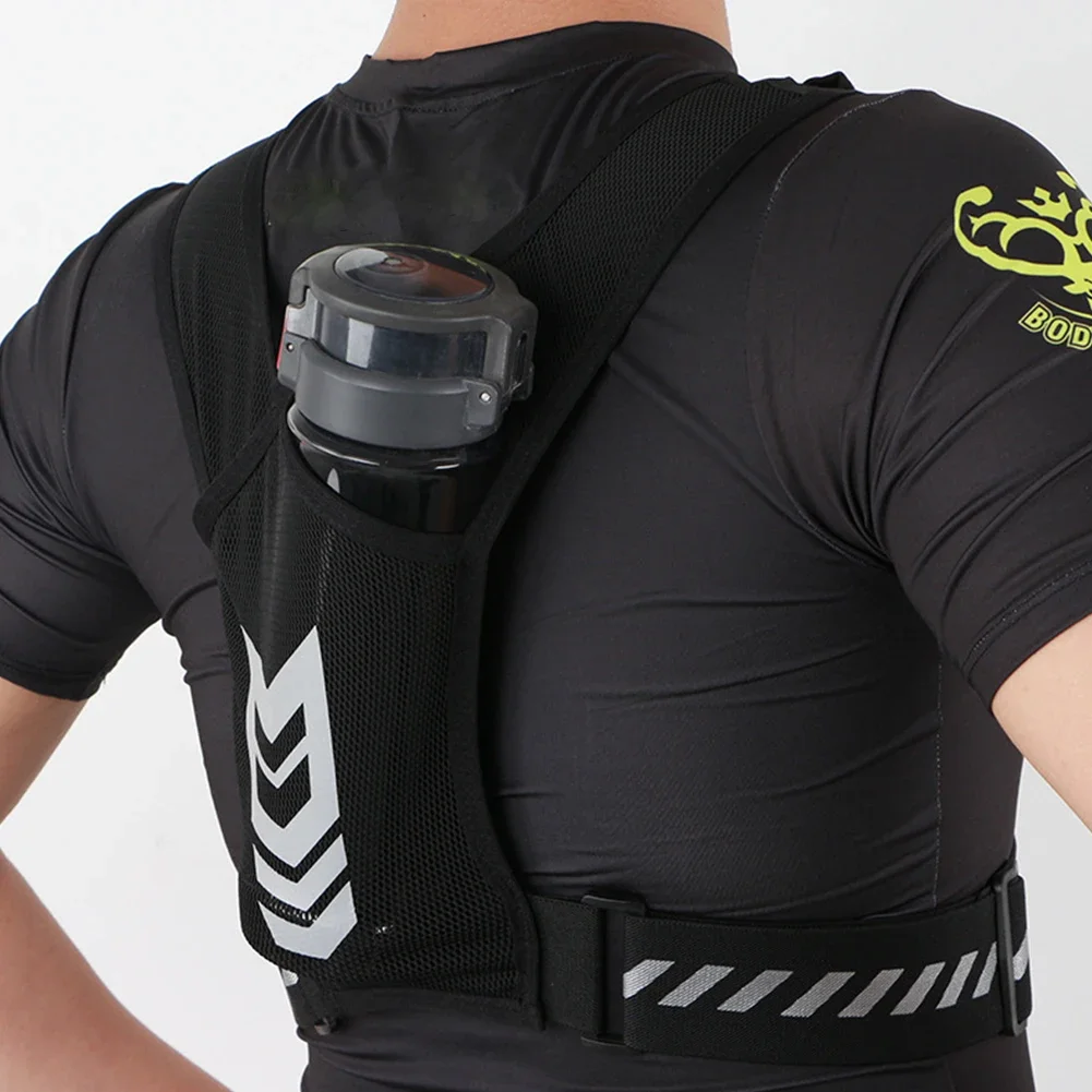 Reflective Running Backpack Mesh Breathable Mobile Phone Pouch Lightweight Elastic Women Men Large Capacity for Jogging Fitness 3