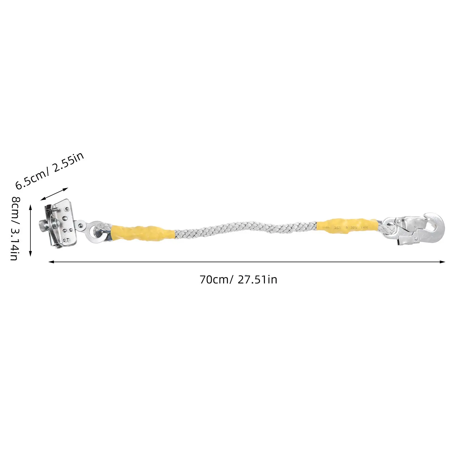 고강도 강철 자가 잠금 장치 부식 방지 광택 처리된 안전 로프 잠금 장치 전문 등반 안전용