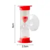 Small Sand Clock Hourglass Timer 3 Minute Hourglass Sand Timer with Suction Cup Durable Sandglass for Kids Games Classroom 6