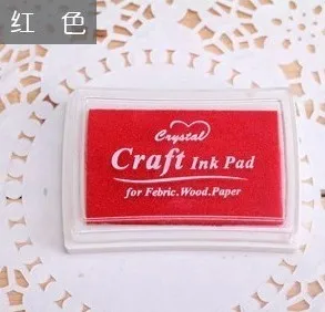 15 Colors Inkpad Handmade DIY Craft Oil Based Ink Pad Rubber Stamps Fabric Wood Paper Scrapbooking pad Finger Paint  Wedding 