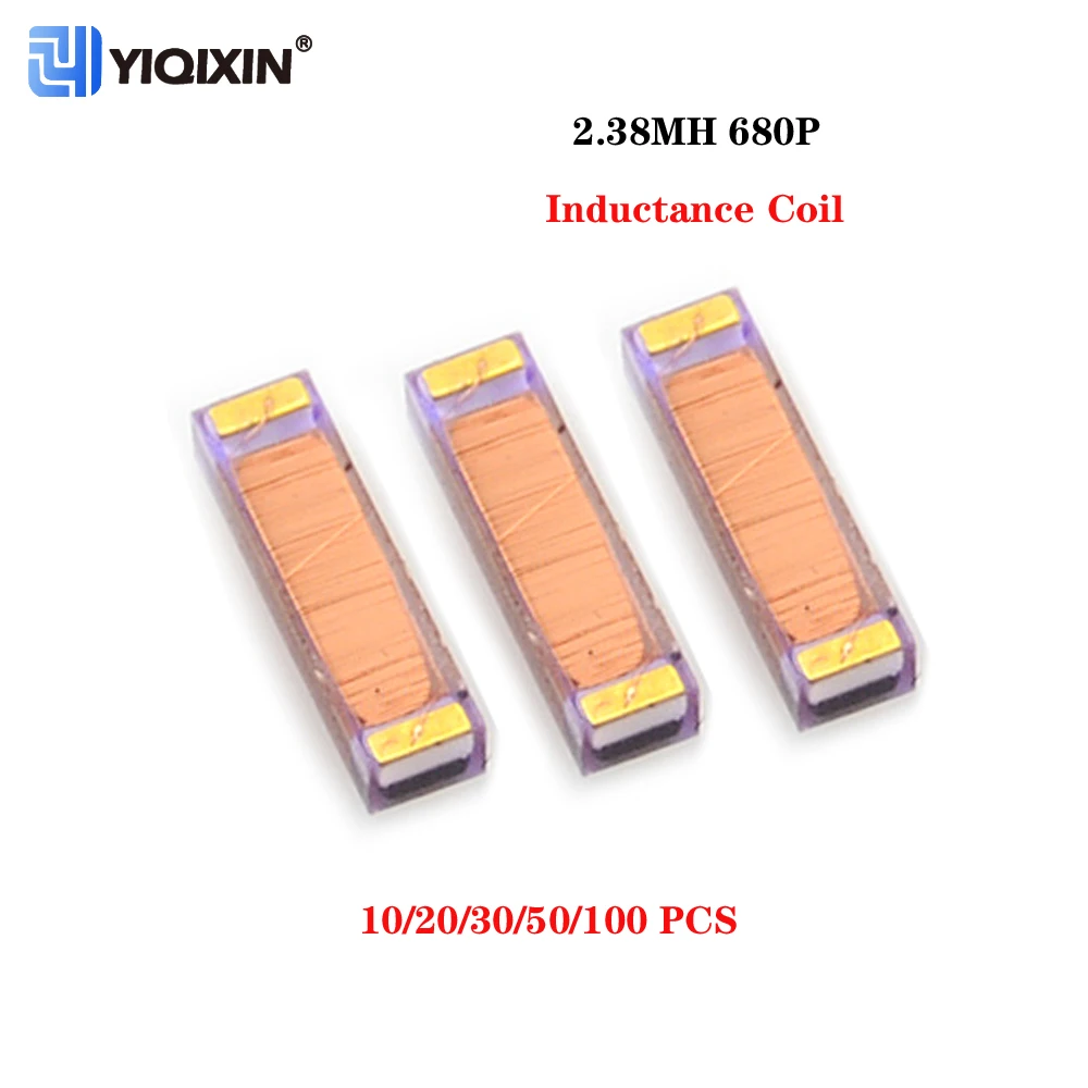 YIQIXIN 2.38MH 680P Car Key Remote Inductance Coil Transponder Chip For Peugeot Transponder Coil For Citroen Renault 10/20/50PCS