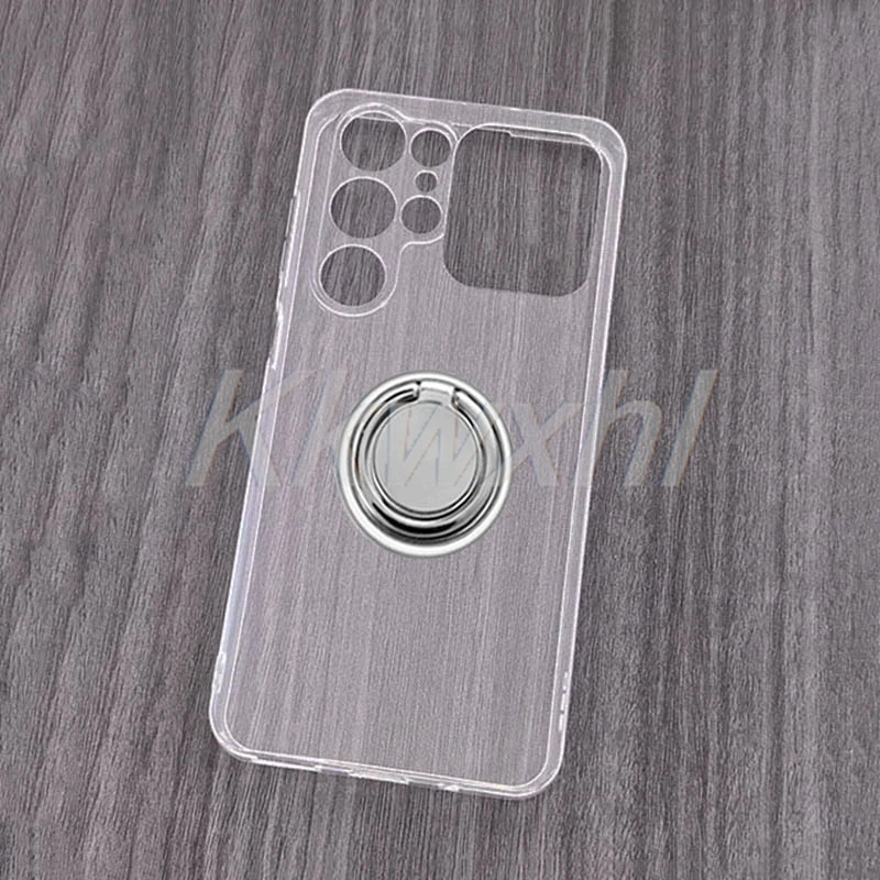 Shockproof Soft Back Ring Holder Phone Case with Bracket