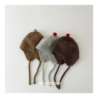 Cute Pom Baby Knit Hat Autumn Winter Kids Beanie Caps Kids Accessories for Girls Boys Newborn Photography Props