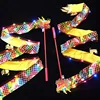 1M/2M LED Luminous Dragon Dance Ribbon Playing Dragons Children's Props Hand Dance Fitness Swing Lantern Wulong Lion Head 6