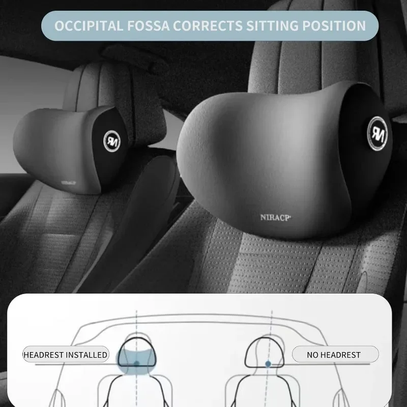 Ergonomic Car Neck and Lumbar Support Cushion Set