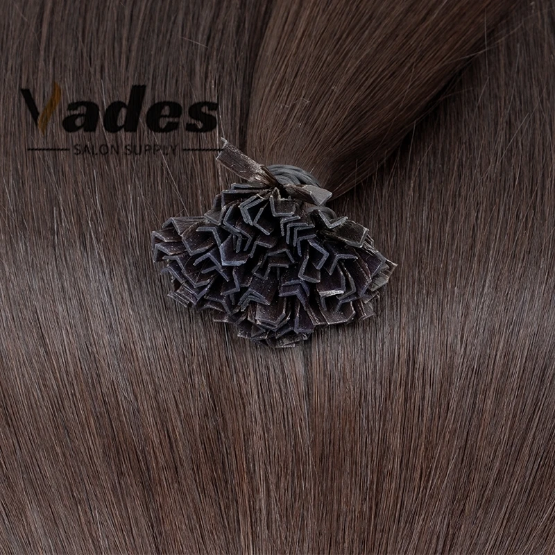 Estensioni dei capelli con punta a U Capelli umani Pre incollati Cheratina Fushion 100% veri capelli Remy Diritti serici 50 fili/confezione 50g 16-22 pollici - immagine 3