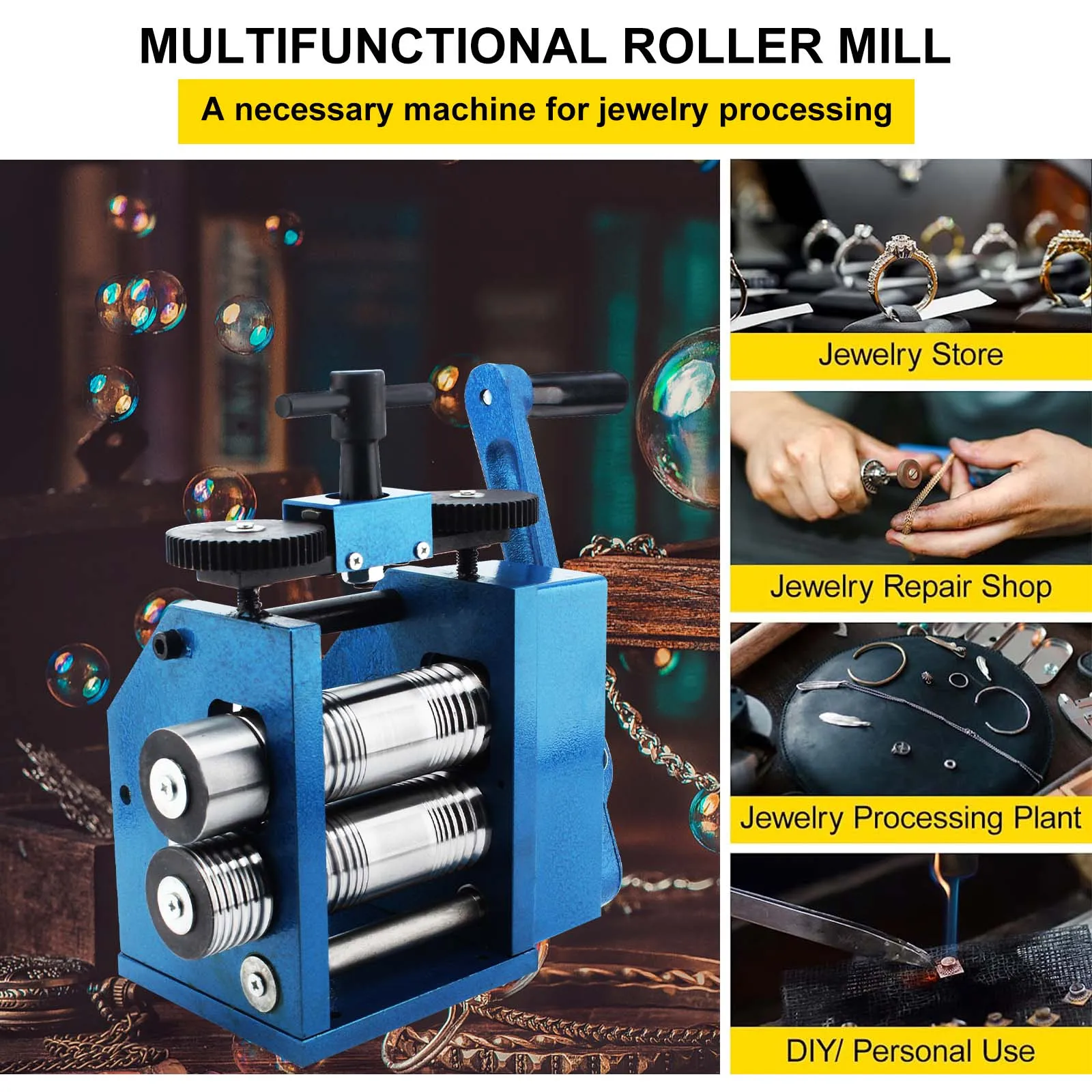 1pc/lot Jewelry Rolling Mill Hand Operated Roller Mill Jewelry tools and  machinery with 110mm roller width - AliExpress