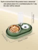 1 spill proof track pet dual-purpose bowl for feeding and drinking, one dual-purpose dog bowl with water bottle, cat bowl 3