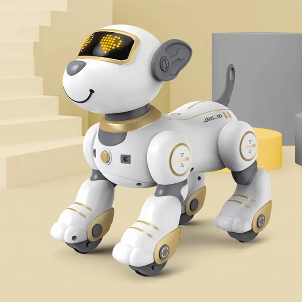 Touch-sensing Robot Dog Remote Control Robot Dog Toy for Toddlers Touch-sensing Stunt Puppy with Programming Abilities for Boys 3