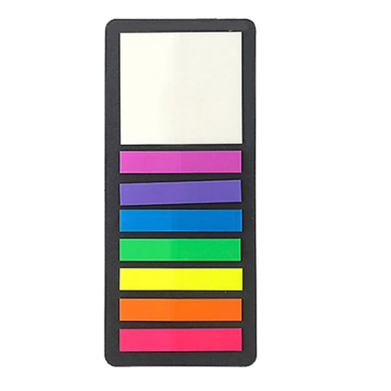 1~10PCS Fluorescence Self Adhesive Stickers Memo Pad Sticky Notes Bookmark Marker Memo Book Stickers Paper Student Office
