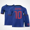 2024 Summer Dutch Team Football Jersey Retro Jersey Set No. 10 Football Superstar World Cup Men's Training Jersey Set Breathable 1