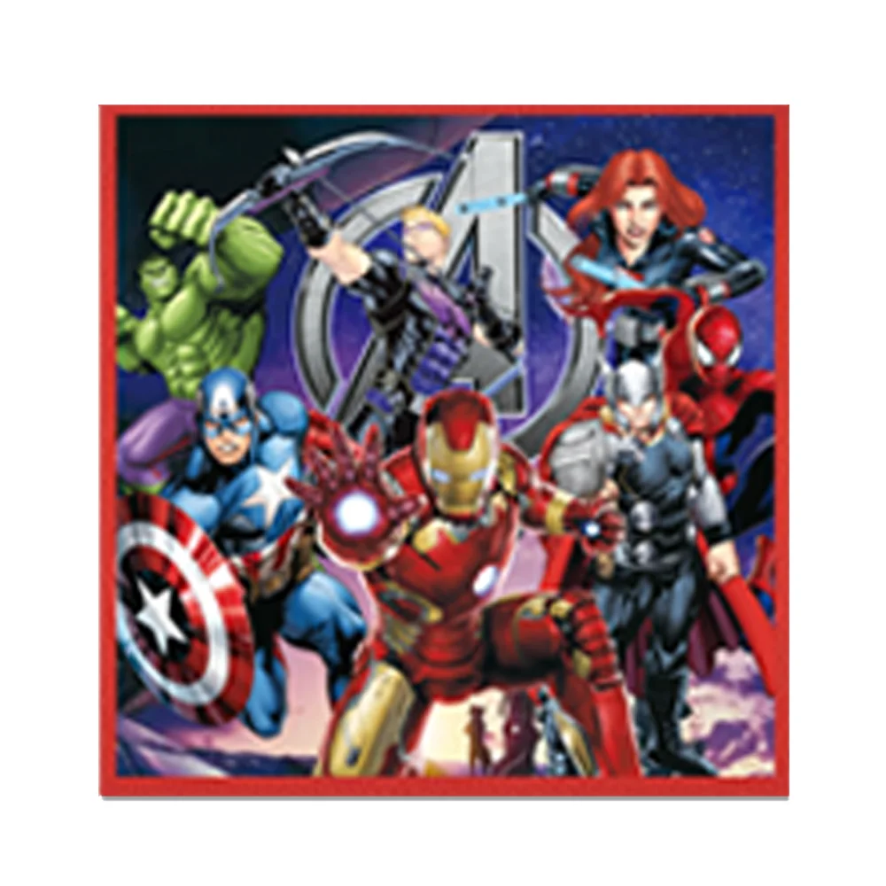 Disposable Napkins 20 Pcs Disney Avengers Disposable Paper Napkin for Party