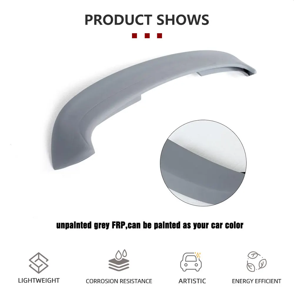 Car rear wing spoiler,car roof spoiler Car Rear Roof Lip Spoiler Rear Window Spoiler Carbon Fiber / FRP for Volkswagen VW Golf 5 V MK5 Standard R32 GTI 2006-2009