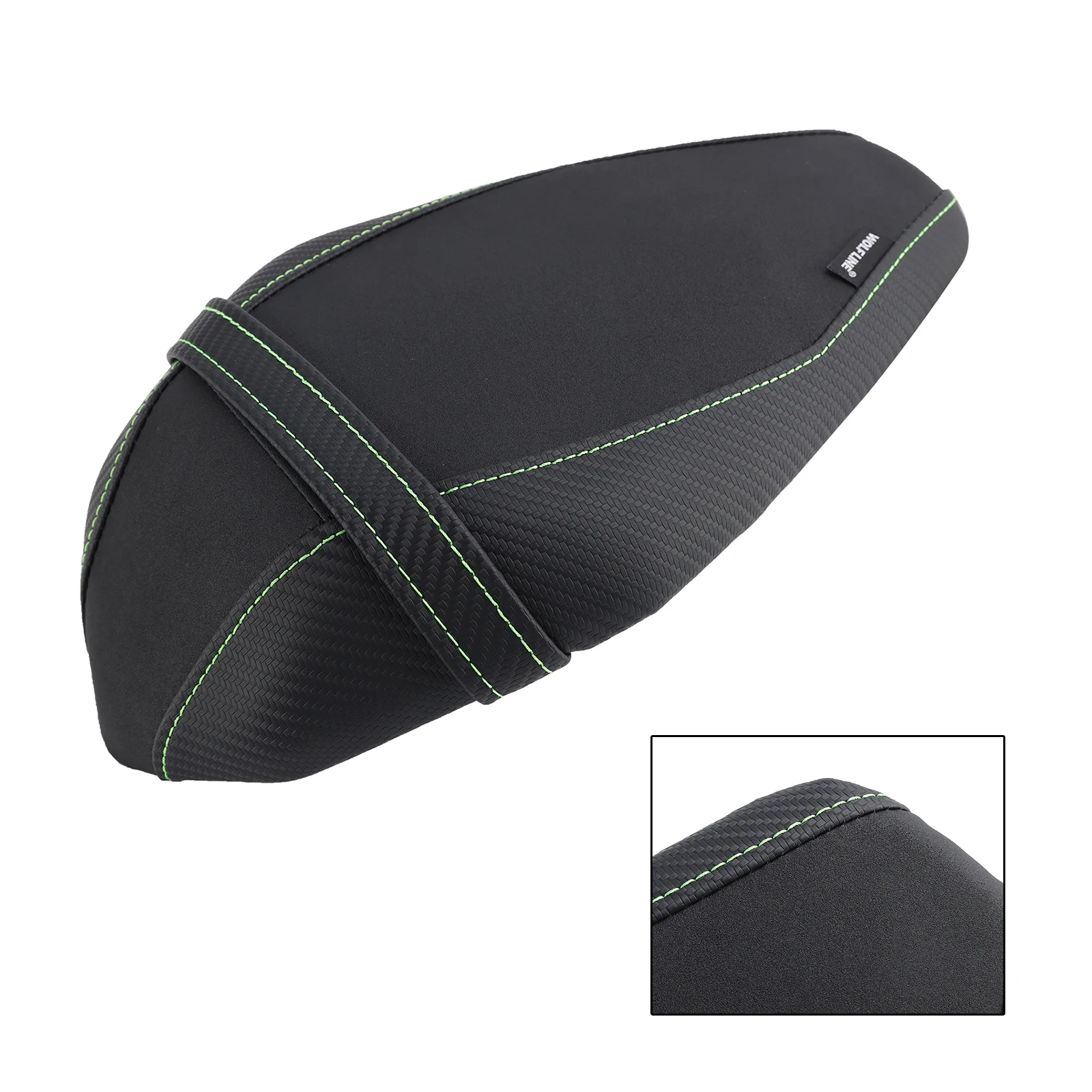 Rear Passenger Seat Pillion Saddle Flat Green for Kawasaki