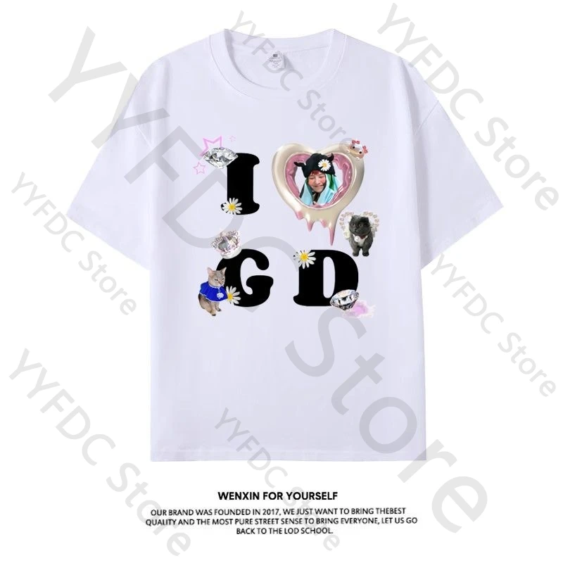 New G DRAGON I LOVE GD T Shirt Kpop Fashion G-dragon