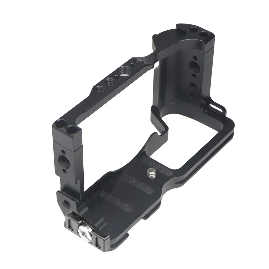 M6 Mark II Kamera-Cage-Rig mit Cold Shoe Mount, komfortablem Griff und Top-Griff für Canon EOS M6 Mark II Video-, Film- und Vlog-Stabilisator – Detail 5
