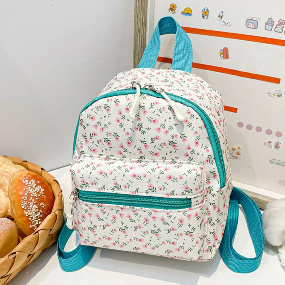Floral Small Backpack Purse Cute Casual School Bookbag Travel Backpack for Women Girls 1