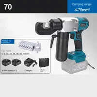 Portable rechargeable hydraulic pliers 70/240 crimping pliers electric pliers cable cutting copper aluminum terminal crimping 2