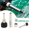 3Pcs 936 Soldering Station Iron Handle Sleeve Kit with Screw Nut Casing Sleeve DIY Soldering Tools High Temperature Resistant 1