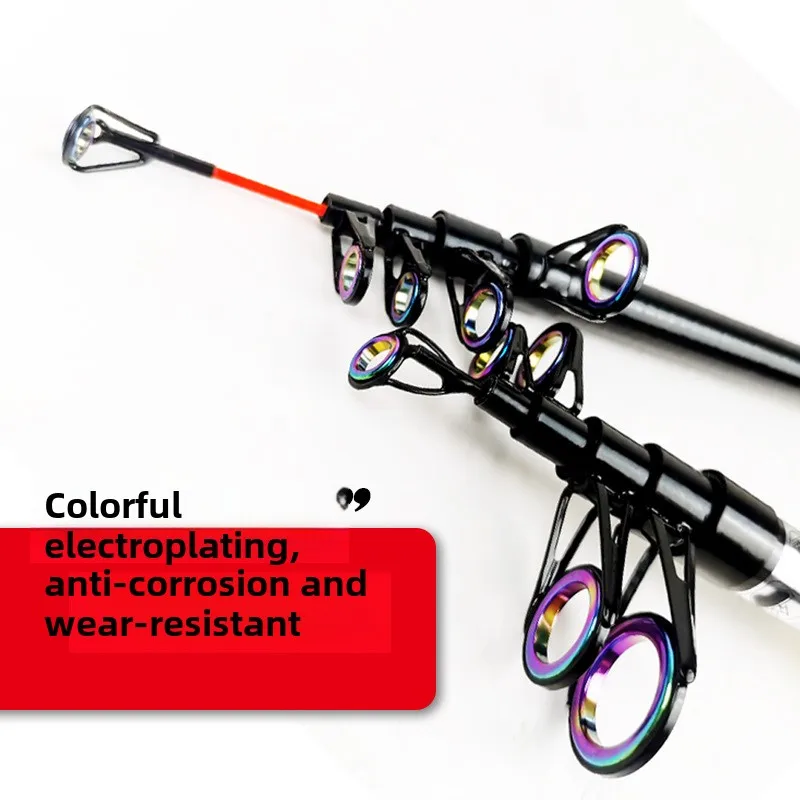 Vibration type telescopic portable luya rod M medium soft tone ultra light contraction travel bass mandarin rod