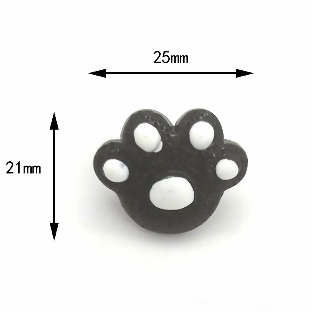 25개 곰발톱 모양 푸시핀 레진 금속 압정, 사무실, 가정, 게시판, 코르크 스트립, 지도 표시, 포스터, 메모 걸이용, 일상용