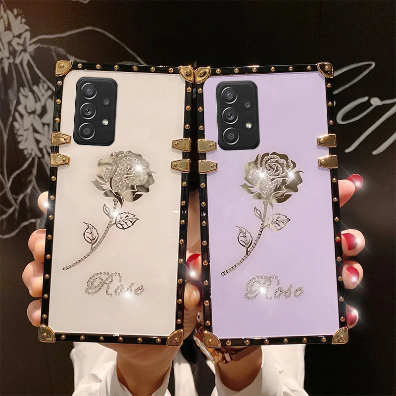 

MUSUBO Luxury Square Case For Samsung Galaxy A51 A71 5G A50S A70 A30 A20 A40 A31 A41 A91 A81 A01 S8 S9 S10 PLUS Ultra Soft Cover