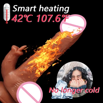 Big Dildo Wireless Vibrator for Women Clitoris Lick Stimulator Telescopic Massage Vaginal Sex Machine Oral Sex Toy for Adults 18 5