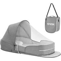 Baby Travel Bassinet Portable Bassinets - Foldable Baby Co-Sleeping Bed Lightweight Travel Pod Infant Travel Bed 1
