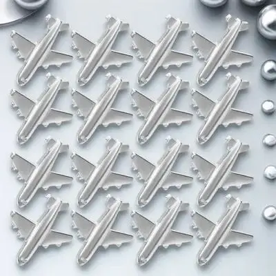 30Pcs 비행기 디자인 금속 푸시 핀 게시판용 장 압정 지도 사진 달력 노트 사무실 홈
