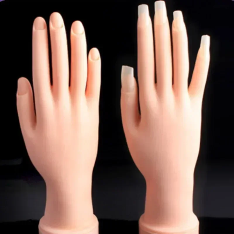 Nail Art Tools Flexible positioning silicone left hand model nail enhancement training artificial hand nail art tools accessories nail art tools