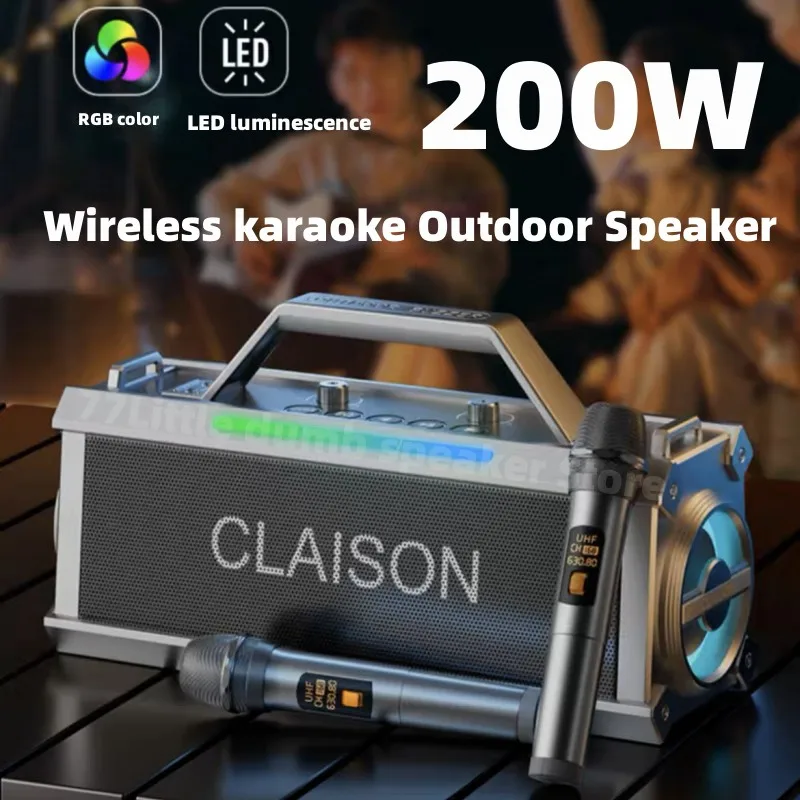 Wireless Karaoke Outdoor Speaker with Microphone 1