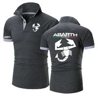 Polo d'été Abarth Scorpion Logo hommes Polo mode pull HipHop Harajuku mâle à manches courtes marque polos t-shirt 5