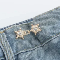 1pc Bowknot Button Adjuster For Pants And Skirts Waist Tightener Adjustable Waist Buckle For Jeans No Sewing Required 1