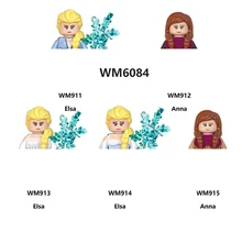 

Frozen Movie Blocksaisha Anna Cartoon Small Particles Mini Figure Blocks Assembled Building Block Children's Puzzletoy Wm6084