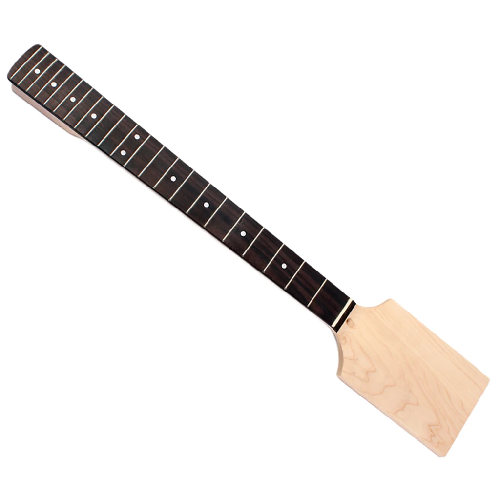 

22 Frets DIY Maple Guitar Neck Paddle Headstock Electric Guitars Replacement